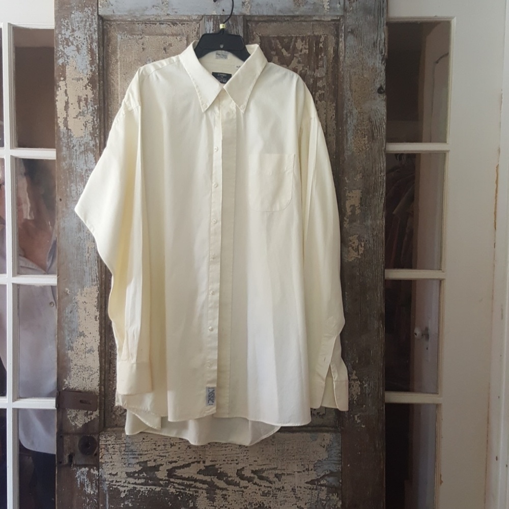 Gitman bros yellow dress shirt  19-38T 3XLT